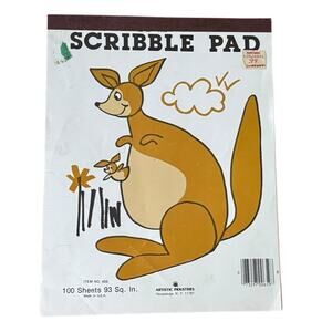 VTG Scribble Pad Drawing Paper (40pgs) Sketchbook Artistic Industries Partial